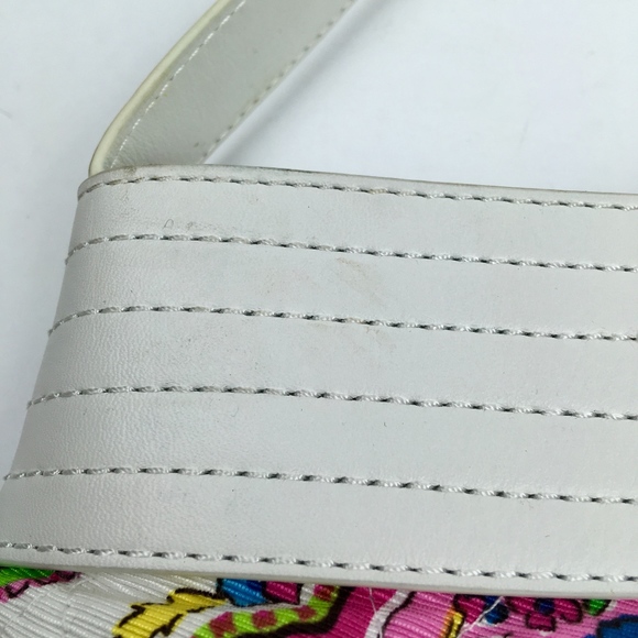 NEW VERA BRADLEY White LEATHER Trim Hobo Bag - Picture 2 of 9